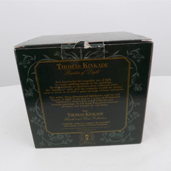 Thomas Kinkade Seaside Memories A Light in the Storm Lighted Lighthouse Figurine - Picture 10 of 10